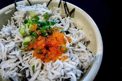海沿いの「しらす屋」でランチ