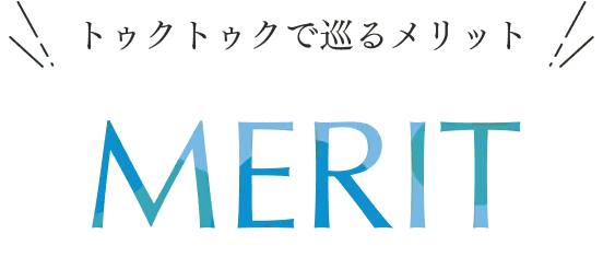 トゥクトゥクで巡るメリット